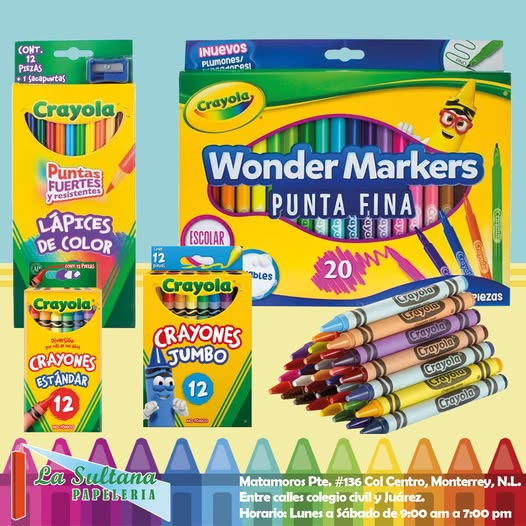 Productos de colores y arte disponibles en Papelería Franco